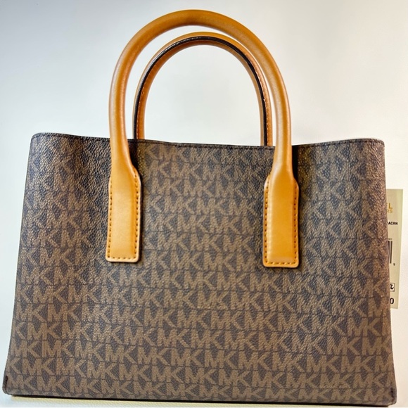 NWT Michael Kors Brown Small Ruthie Satchel & Jet Set Small Coin Purse - Picture 6 of 11